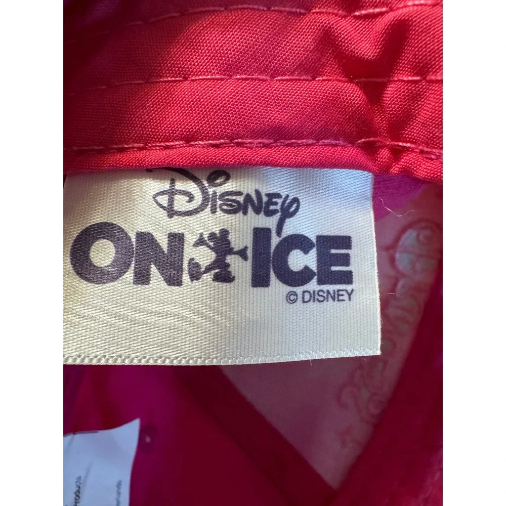 Disney Princess On Ice Hat Pink Belle Cinderella Ariel Baseball Cap Souvenir